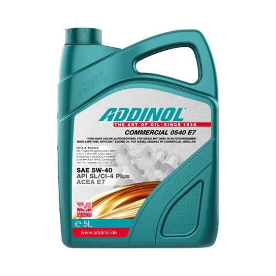 Addinol Commercial 0540 E7 (5W40) 5 л