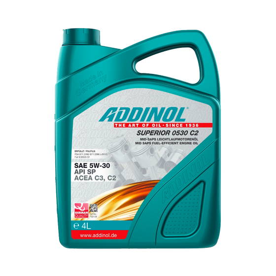 Addinol SUPERIOR 0530 C2 (Mega Power MV 0538 C2) (5W-30) 4 л